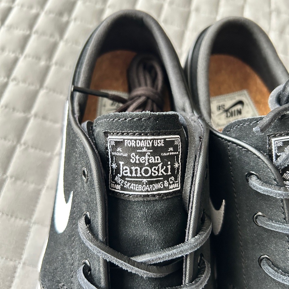 NIB! Nike SB Zoom Janoski OG+ Black & White Skateboarding Shoes - Picture 4 of 10